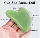 Natural Jade Roller & Gua Sha Facial Skin Massager Set