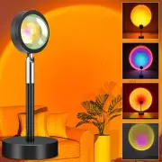 Sunset Lamp, Projector Rainbow Light 360 Degree Rotation Sunset Projector Lam...