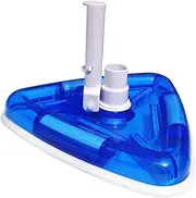 FONDOTIN Triangle Weighted Pool Cleaner Head with Transparent Design Bristles for Ground Above Ground Pools Pool for Corners Walls