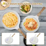 Crepe Pan with Wood Handle Nonstick Tortilla Pan Pancake Griddle Pan CaHPa