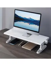24 inch Dual Monitor Stand Riser for Wood & Steel Desktop Riser Organization.