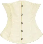 Dreay Womens Vintage Floral Print Underbust Corset Tops Vintage Boned Corset Belt Corset