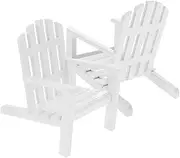 ERINGOGO 2pcs Miniature Wooden Chairs 1/12 Scale Dollhouse Accessory for Cake Topper Home Decor Wedding Craft Projects