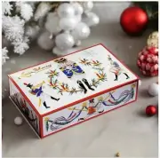 Louis Sherry Sea Salt Caramel Truffles, "NUTCRACKER" Holiday 12 Piece Hinged Tin