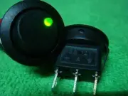 20 Green Led Light 12V Car Rocker OFF/ON SPST Switch