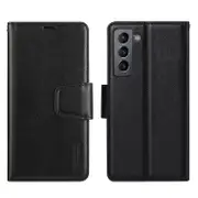 ZUSLAB Galaxy S21 FE 5G Hanman Leather Wallet Card Case for Samsung - Black