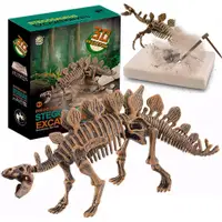 在飛比找蝦皮購物優惠-【W先生】3D 挖掘考古 恐龍化石 恐龍挖掘 考古 暴龍 三