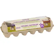 Macro 12 Large Organic Australian Free Range Eggs 600g