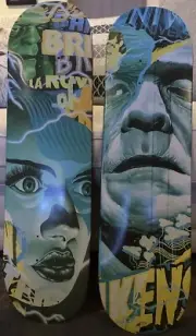 The Hundreds Tritan Eaton Frankensten + The Bride Of Frankensten Skateboard Deck