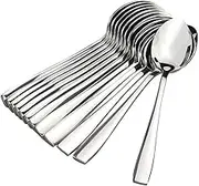 HIMANSH STORE Stainless Steel Dinning, Dinner Spoons, Table Spoon Set of 12, Length 16.6cm (Large)