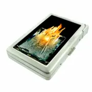 Fire Ice Em11 Cigarette Case with Built in Lighter Metal Wallet