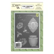 Lisa Horton Crafts Embossing Folder 5" x 7" with Dies - Just Bee-cause