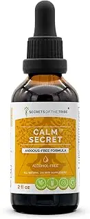 Calm Secret, Herbal Supplement Blend Drops Alcohol-Free Liquid Extract, Anxious-Free Formula (2 fl oz)