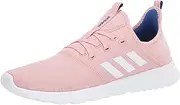 [adidas] Women's Cloudfoam Pure Running Shoe, Pink Spirit/Chalk White/Team Royal Blue, 6.5 US