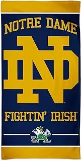 WinCraft NCAA Notre Dame Fighting Irish NCAA Notre Dame Fighting Irish Fiber Beach Towel 9lb 30" x 60", Multi Color, na