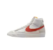 Mens Nike Blazer Mid 77 Pro Club Remastered White/ Orange Athletic Shoes