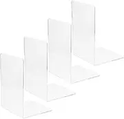 4pcs Reading Book Organizer Crafted Book Stands Convenient Book Holders Desktop Book Stands Desktop Reading Book Stands Book Organizer Transparent Acrylic