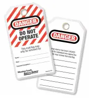 MasterLock 0497A - Danger Do Not Operate Tags 12 Pack