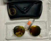 NEW IN BOX Ray-Ban Polarized John Lennon Style Sunglasses With Case and extras