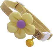 Cat Collar Flower,Kitten Necklace - Cute Flower Collar Adjustable with Bell for Daily Decoration Pet Accessory Dogs Puppies Cats
