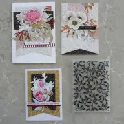 shopaperartz EMBOSSING FOLDER A2 CHRISTMAS MISTLETOE BERRIES CARDMAKING