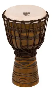 Toca Origins Series Wooden Djembe 8" Synthetic Head in African Mask