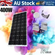 12V 400W Solar Panel Kit Mono Home Fixed Caravan Camping Boat Battery Charging
