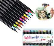 21x Watercolor Brush Pens Art Marker Drawing Painting Brush Artist Sketch Set