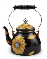 Mackenzie Childs Sunflower 2qt Teakettle