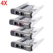 4-Pack Dell 3.5" LFF SAS SATA Hot-Swap Caddy Tray For Dell PowerEdge T320 F238F