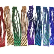 SENYO'S FUSION FOIL LEGS - Hareline Fly Tying Silicone Bass Jig Skirt Material