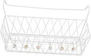 SUPVOX Bunk Bed Organizer Dorm Storage Rack Bedside Shelf for Bunk Bed Iron Hanging Basket Space-Saving