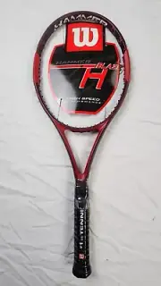 VINTAGE NOS Wilson Hammer H Blaze Tennis Racket T7537, 4 5/8" MID 95 Sq In. Red