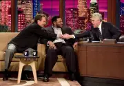 Cris Collinsworth Jerome Bettis and Jay Leno Television Old Photo 5