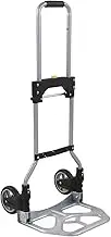 Folding Dolly Cart Hand Truck, Portable Truck with 70kg Capacity, 2 Level Adjustment, Quiet Wheels, for Shopping, Camping, Warehouse, Light Weight, Foldable, Movable