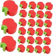 jojofuny 100Pcs Cute Apple Shaped Mini Erasers for Safe TPR Material Adorable Fruit Design for School and Office Present for Students