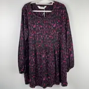 Virtuelle by Taking Shape Size S Womens Long Smock Top Long Sleeve Stretch BNWT