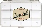 Adamsbuilt AB110C-12C Fly Box, Ultra Clear 12 Compartments, Large Fishing Box