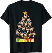 [VidiAmazing] Pug Dog Lover Santa Hat Pug Christmas Tree ds1402T