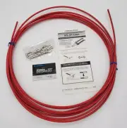 Vintage Shimano Derailleur Housing Outer Deore XT 25Foot +30 cable Caps Red