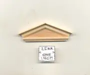 Federal Hooded Window Pediment dollhouse 1:12 scale 7070 2pcs Houseworks wood