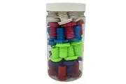 Jetblack Grip End Plugs Push In Non-Lock Mixed (Jar of 30)
