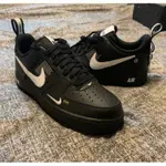 免運 NIKE AIR FORCE 1 '07 LV8 UTILITY BLACK 解構 黑 AJ7747-001