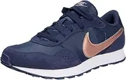 [Nike] Md Valiant (Gs) Trail Running Shoe, Midnight Navy/MTLC Red Bronze