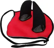ARTSEWPLY Harness Horse Face Mask Ear Saver Horse Mask Wrap Horse Face Cover Protective Ear Mask Ear Bonnet for Horses Horse Masks UV Protection Full Fly Mask Breathable Mesh Red