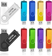 Personalized USB Flash Drive, 50 Pack Custom Swivel Thumb Drive USB 2.0 Memory Stick Pen Drive, Ideal for Corporate Gifts, Business Events and Promotional Giveaways (2 GB,Without Box)