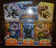 *ULTRA RARE* Skylanders Giants S2 Granite Stone Whirlwind Three Pack L@@K Rock