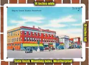 METAL SIGN - Pennsylvania Postcard - Kingston Corners, Kingston, Pennsylvania