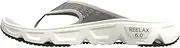 [Salomon] Reelax Break 6.0 Women's Flip Flops, Padded Stability, Seamless Foot Support, Lightweight, Black Alloy., 45 1/3 EU