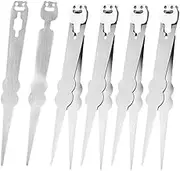 Fruit Pick,Cake Detachable Salad Dessert Forks - 5 Pairs Reusable Small Stainless Steel Picks Clamp for Home Party Picnic Camping Cocktail Watermelon